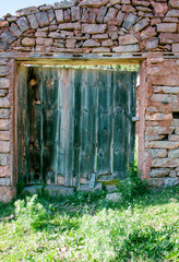 Puertaen  texturas de madera