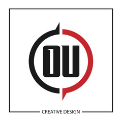 Initial Letter OU Logo Template Design Vector Illustration