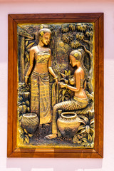 Obraz premium Thailand, Buddha, Kunst, Holz