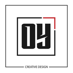 Obraz premium Initial Letter OY Logo Template Design Vector Illustration