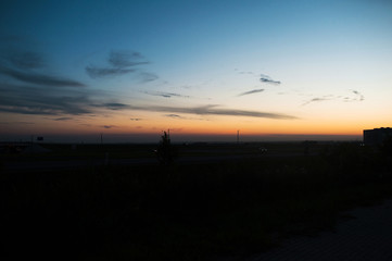 Fototapeta na wymiar Perfect sunset and sky