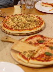 homemade pizza ready to eat