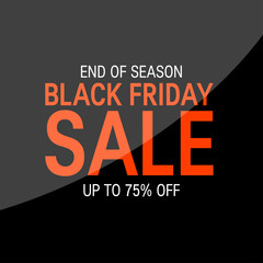 Fototapeta premium Black friday concept