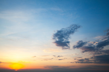 beautiful and heavenly sunrise