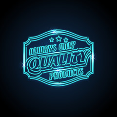 Blue neon discount sale sign