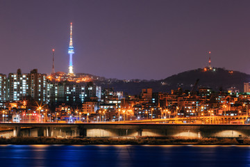Night skyline of Seoul, South Korea
