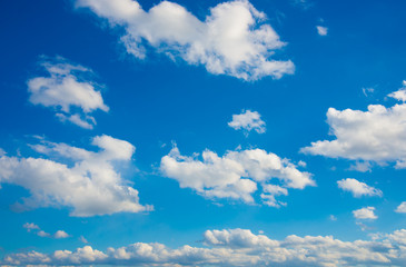 Naklejka na ściany i meble cloud and blue sky on a sunny day