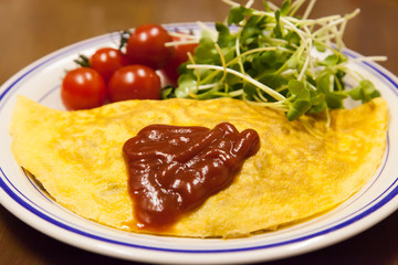 omelets and side dishes