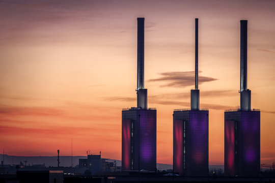 Hannover Skyline zur Goldenen Stunde