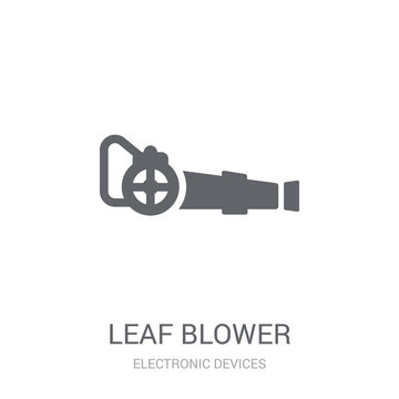 Leaf Blower Icon. Trendy Leaf Blower Logo Concept On White Background From Electronic Devices Collection