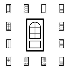 interroom door icon. Detailed set of Doors, gates and windows icons. Premium quality graphic design icon. One of the collection icons for websites, web design, mobile app