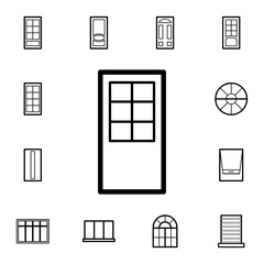 Door icon. Detailed set of Doors, gates and windows icons. Premium quality graphic design icon. One of the collection icons for websites, web design, mobile app