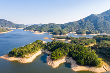 Fototapeta na wymiar mountain reservoir landscape