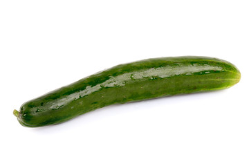 fresh cucumbers isolated on white