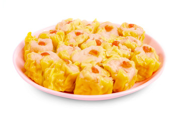 Dim Sum Chinese steamed Dumplings isolate