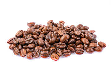 Coffee beans. Isolated on a white background.