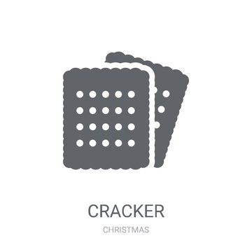 Cracker Icon. Trendy Cracker Logo Concept On White Background From Christmas Collection