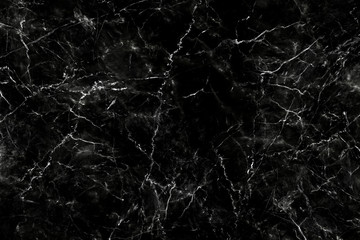 Fototapeta na wymiar Black marble texture with natural pattern for background or design art work. Marble with high resolution