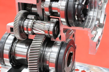 cross section of worm gear pump ;