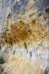 Orange, black and white sandstone