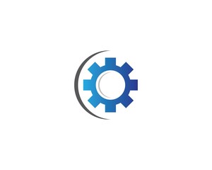 Gear machinery logo icon