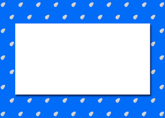 Minimalist Greeting Card Vintage Illustration With Cedar Cones Polka Dot Pattern, Blue Background And Copy Space. Christmas And New Year Banner, Cover, Invitation Concept.