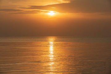 sea and sunset time