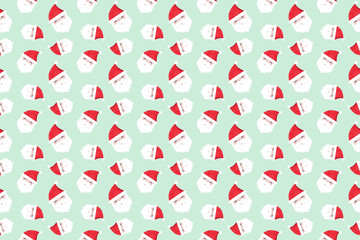 Merry Christmas pattern seamless collection. Santa Claus background. Endless texture for gift wrap, wallpaper, web banner background, wrapping paper and Fabric patterns.