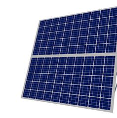 Industrial illustration of Solar panel isolated on white background, 3D illustration