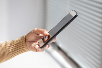 Business girl using smartPhone