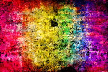 abstract grunge background in rainbow colors