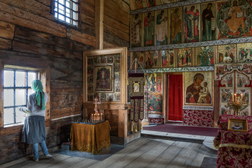 Obraz na płótnie Canvas The rural life and the religious monuments of Karelia region
