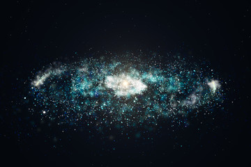 3d rendering, Brilliant nebula