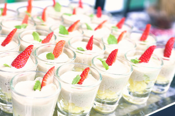 Delicious canapes platter food, catering food, finger food, appetizer