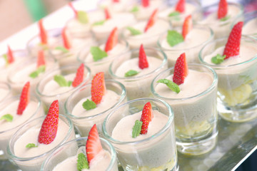 Delicious canapes platter food, catering food, finger food, appetizer