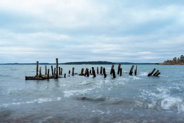 Old abandoned pier, what's left of it