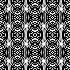 Abstract seamless black and white pattern