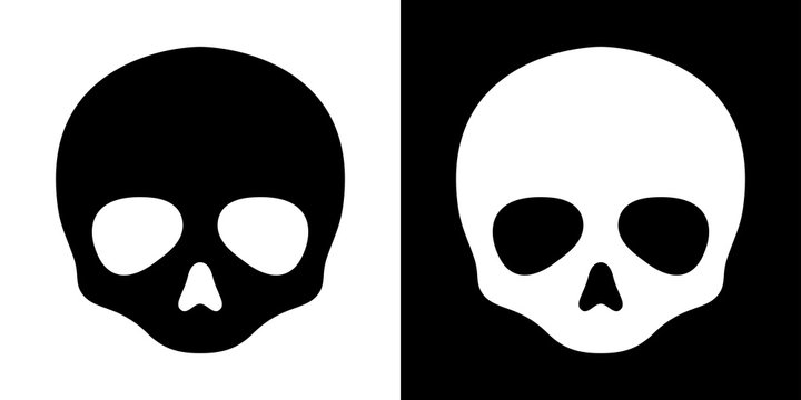 Skull vector crossbone Halloween icon pirate ghost logo graphic symbol illustration