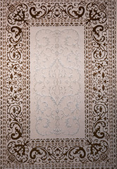 Oriental turkish-azerbaijan carpet. Textures and traditional motifs, vintage textures