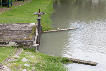 Water Gate of Pool in the Park