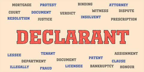 declarant Words and tags cloud