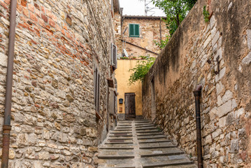 Colorful narrow streets in the medieval town of Campiglia Marittima in Tuscany - 18