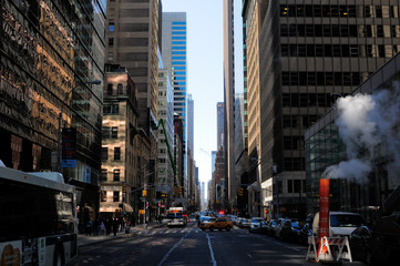 rue de New York et chemin&eacute;e de fum&eacute;e