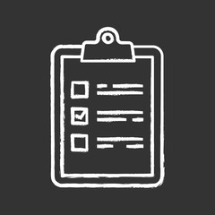 Task planning chalk icon