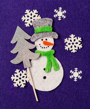 Felt Crhristmas card, DIY idea