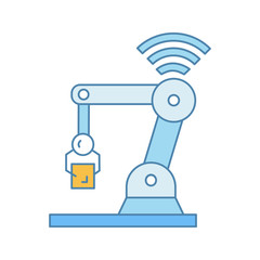 IoT robot color icon