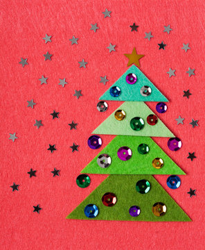 Felt Crhristmas card, DIY idea