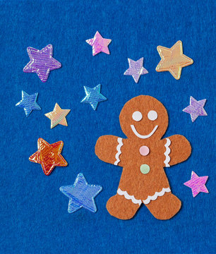 Felt Crhristmas card, DIY idea