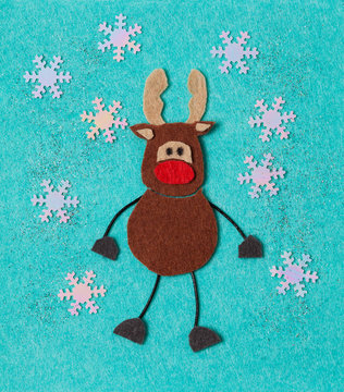Felt Crhristmas card, DIY idea