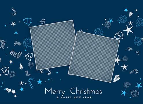 merry christmas background with image space